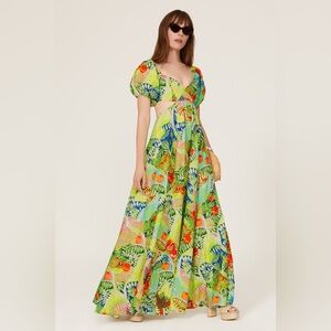 NWOT Staud Coliseum Maxi Cutout Dress